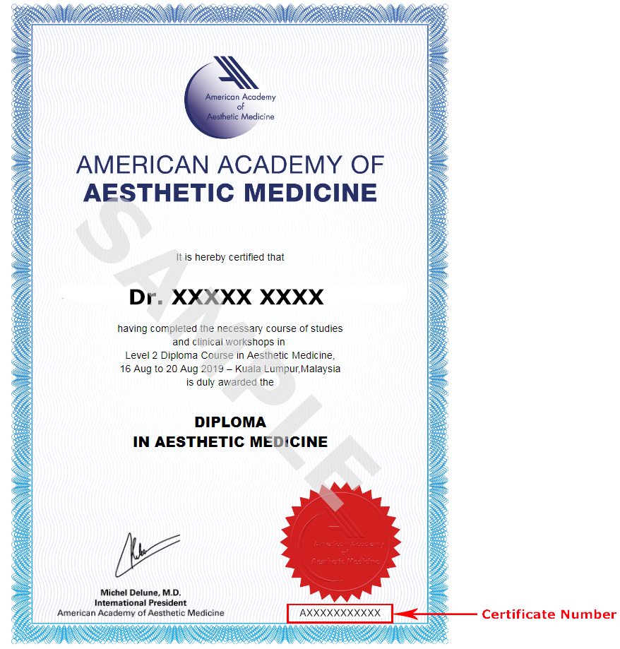 Verify Aesthetic Medicine Certification